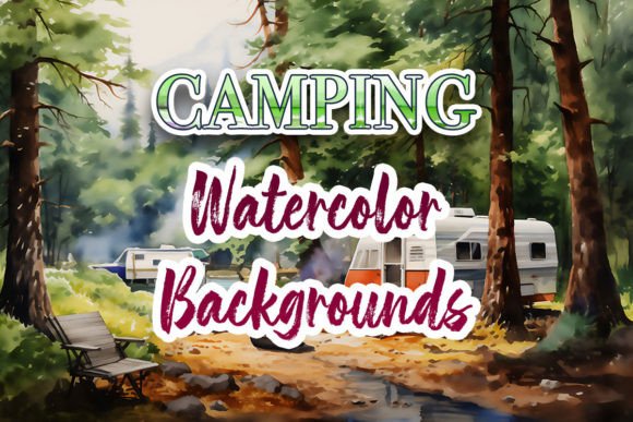 Camping Watercolor Landscapes: An Embroidery Review