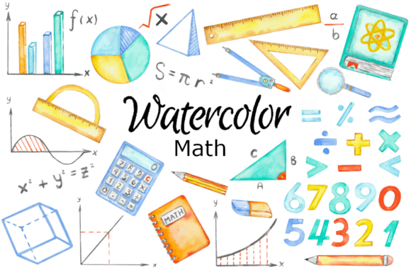 Math Watercolor Clipart: An Embroidery Designer’s Review
