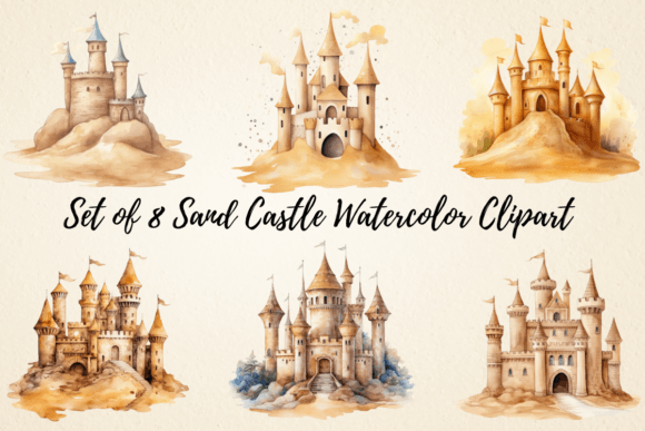 Sand Castle Watercolor Clipart: An Embroidery Review