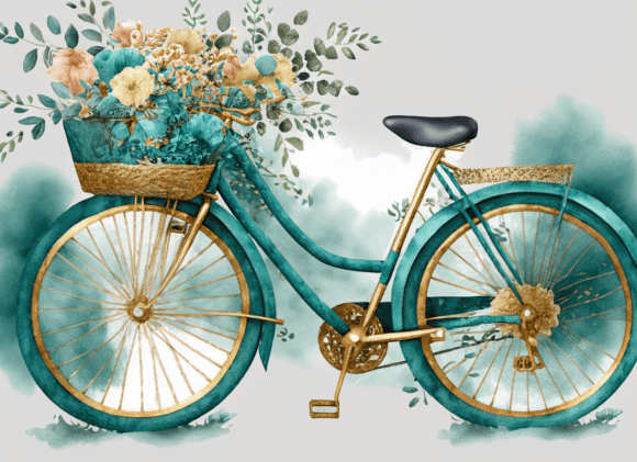 Watercolor Floral Bicycle: An Embroidery Review