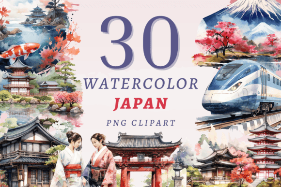 Watercolor Japan PNG Bundle: An Embroidery Review